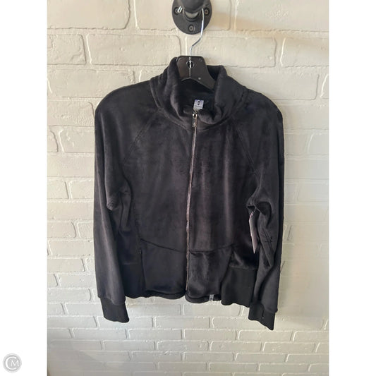 Jacket Fleece By Free Country In Black, Size: L