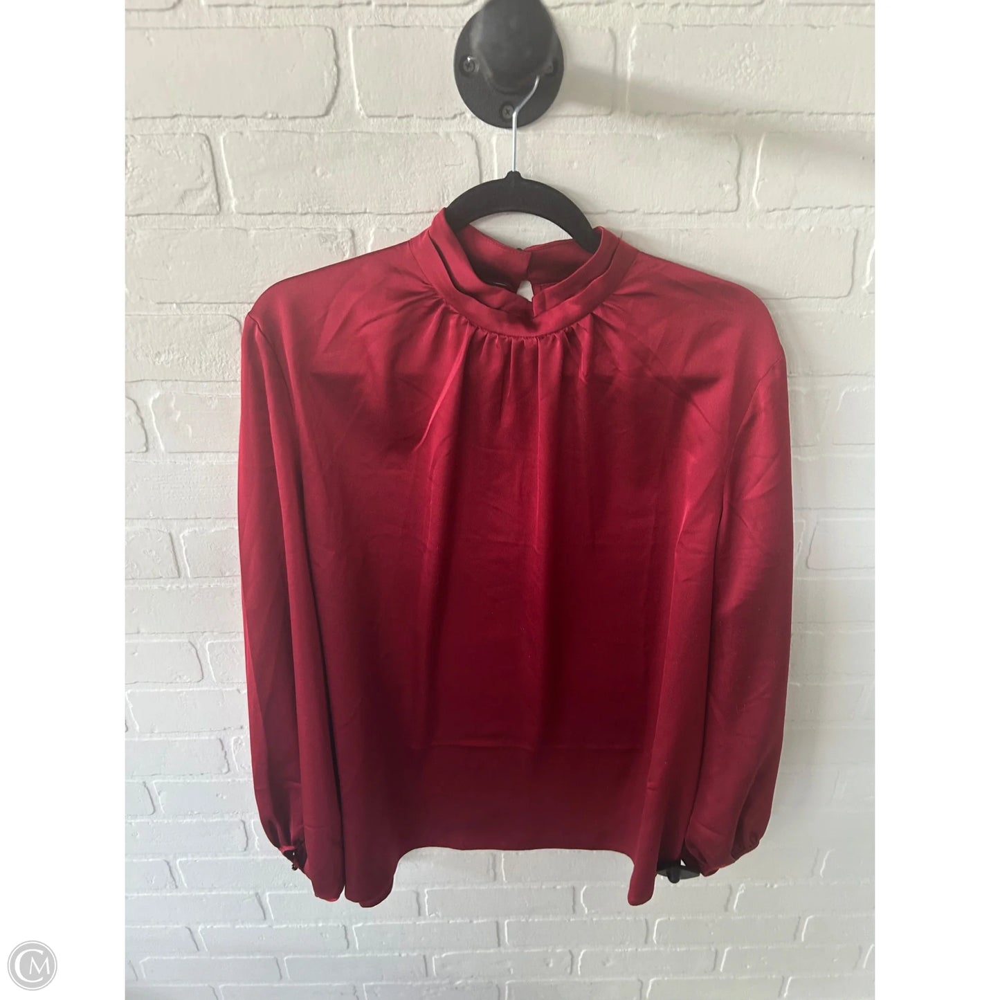 Top Long Sleeve By Misook In Red, Size: Xl