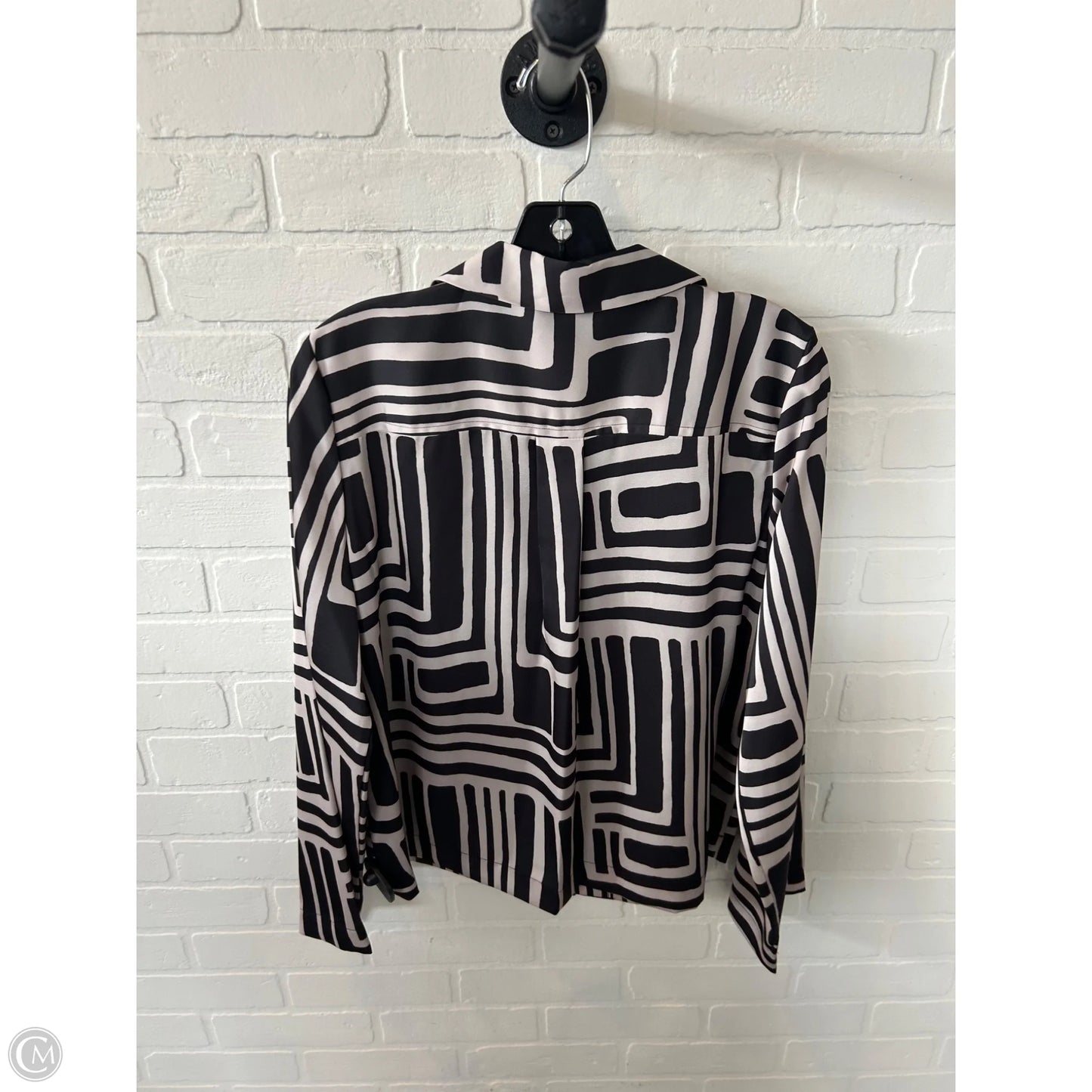 Pants Set 2pc By Donna Karan In Black & Tan, Size: M