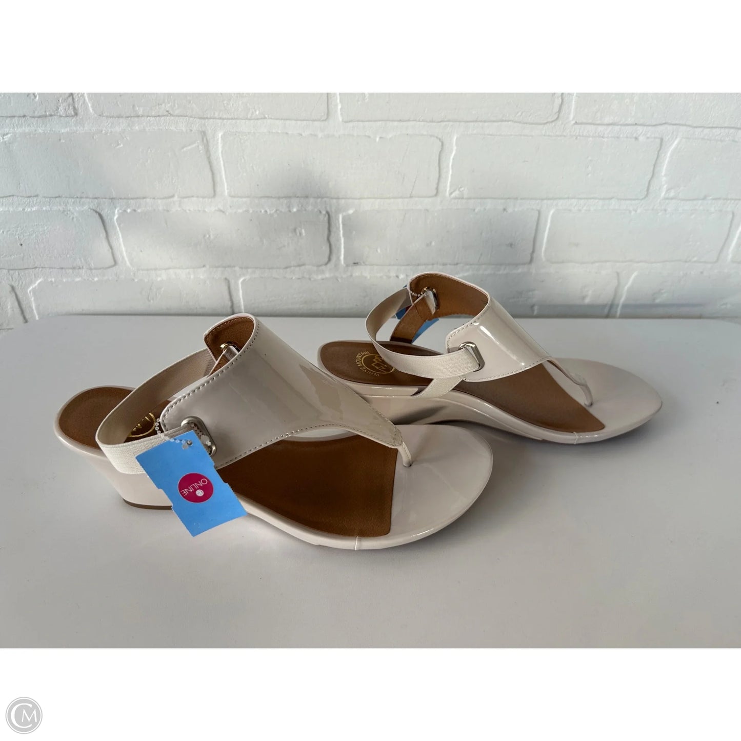 Sandals Heels Wedge By White Mountain In Tan, Size: 11