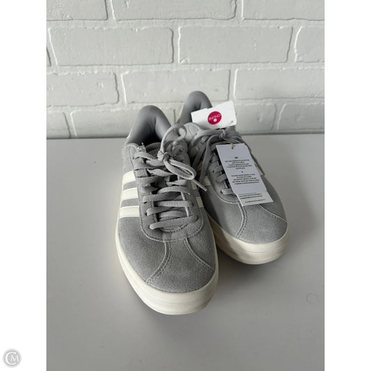 Shoes Sneakers By Adidas In Grey & White, Size: 6