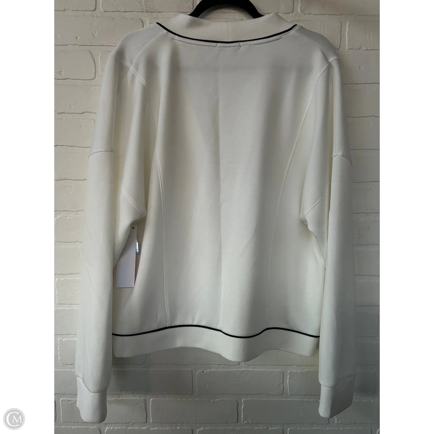 Sweater Cardigan By Evereve In Black & White, Size: L