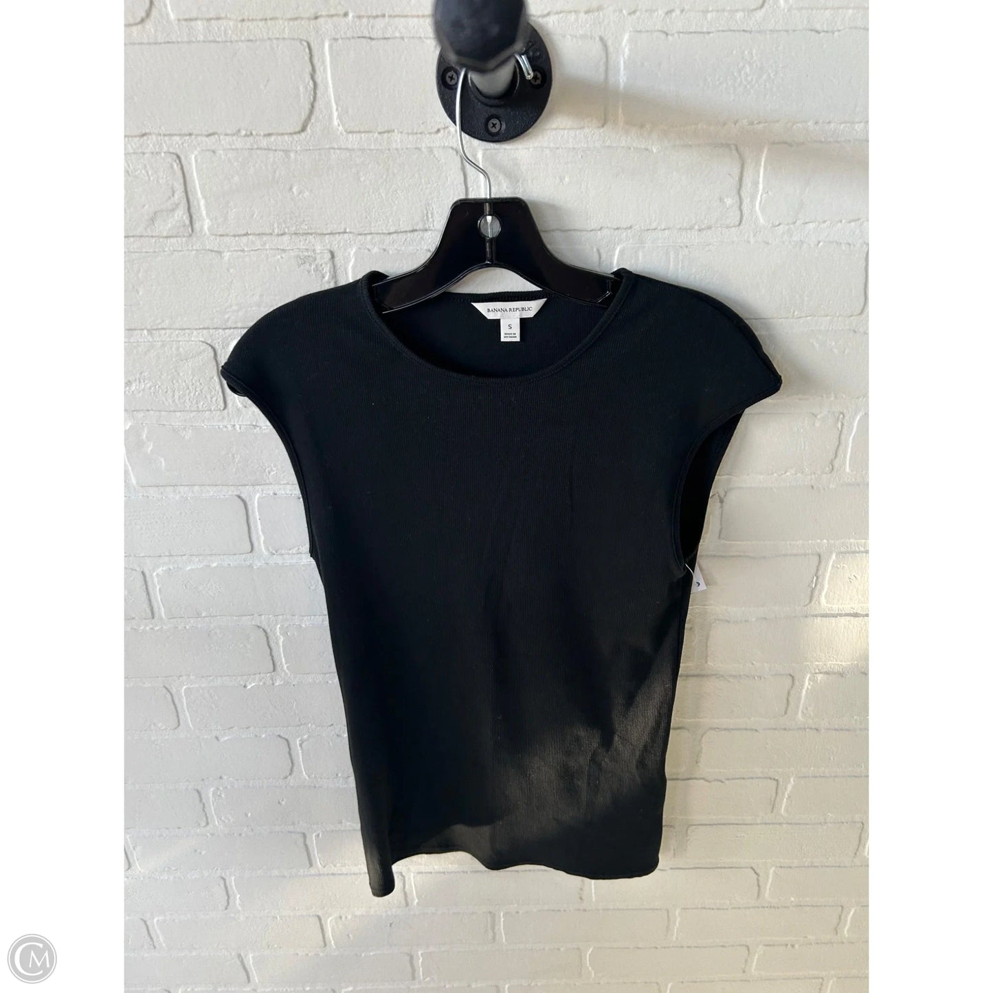 Top Sleeveless Basic By Banana Republic In Black, Size: S