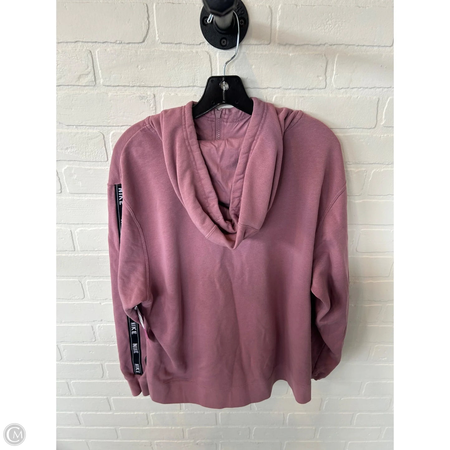 Athletic Sweatshirt Hoodie By Nike In Pink, Size: 1x