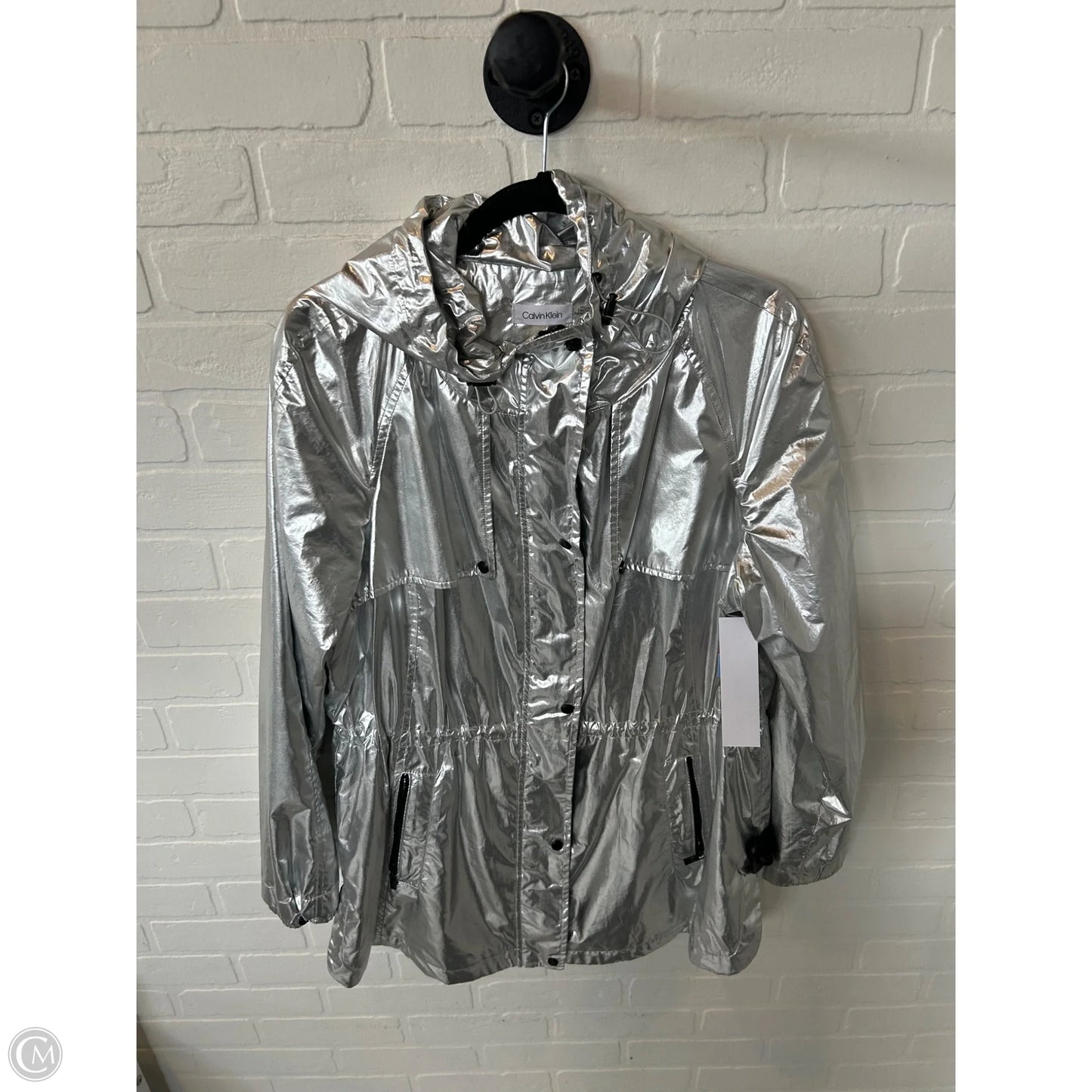 Coat Other By Calvin Klein In Silver, Size: L
