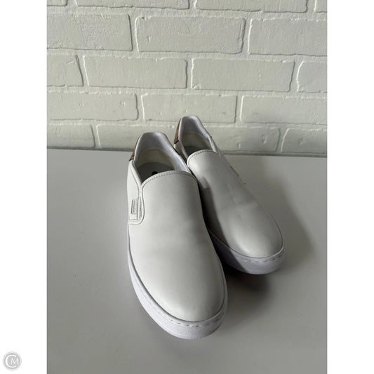 Shoes Designer By Coach In Tan & White, Size: 10