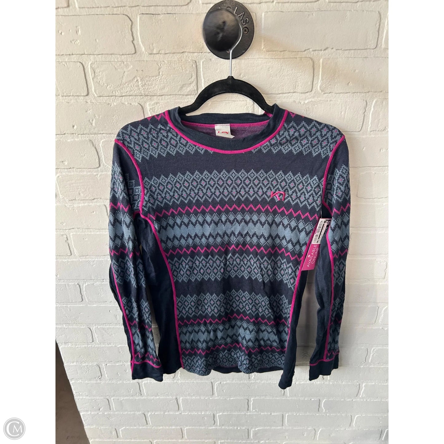 Athletic Top Long Sleeve Crewneck By Cmb In Blue & Purple, Size: Xl