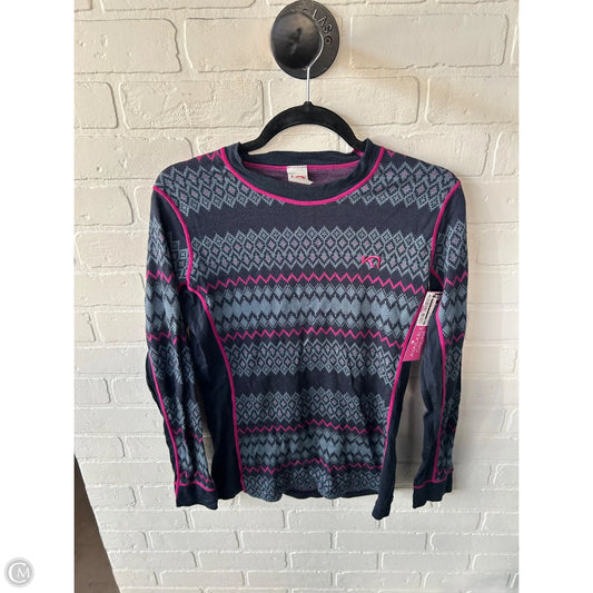 Athletic Top Long Sleeve Crewneck By Cmb In Blue & Purple, Size: Xl