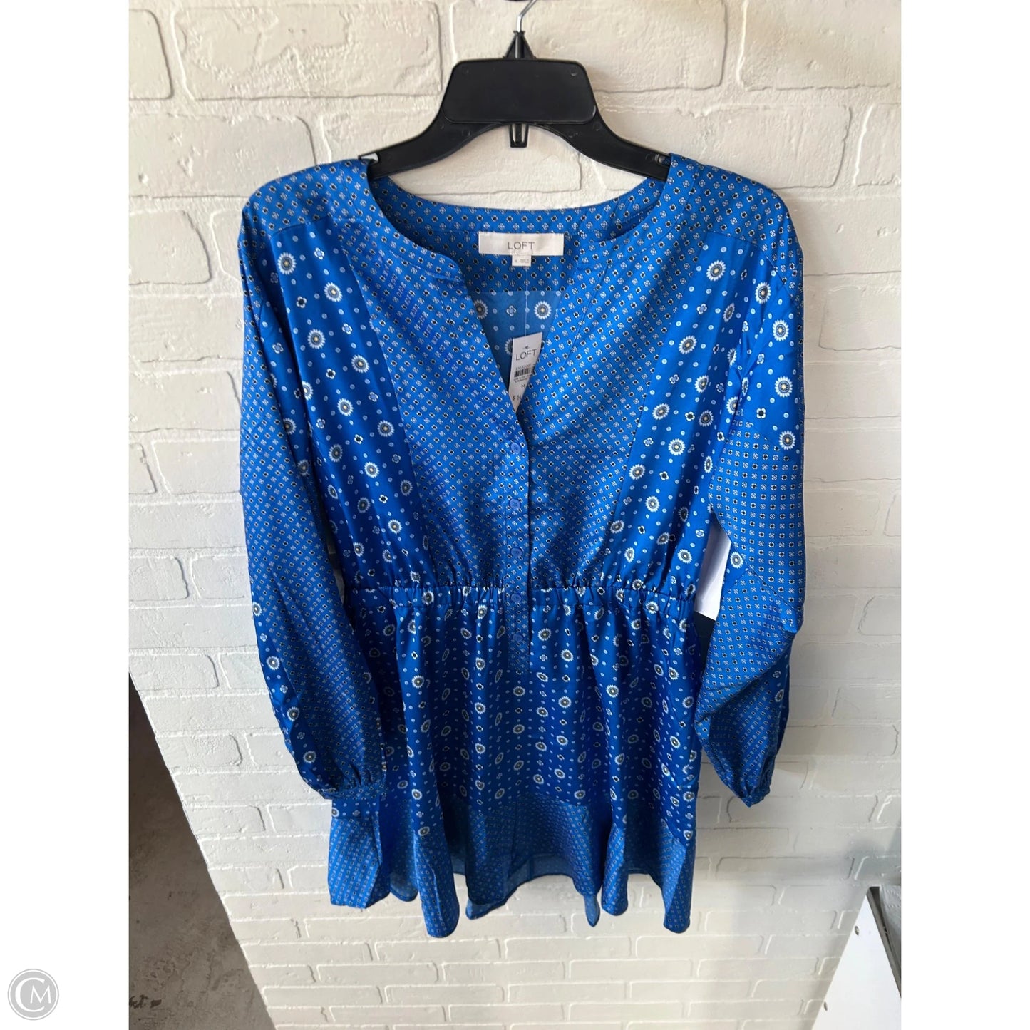 Dress Casual Short By Loft In Blue, Size: M