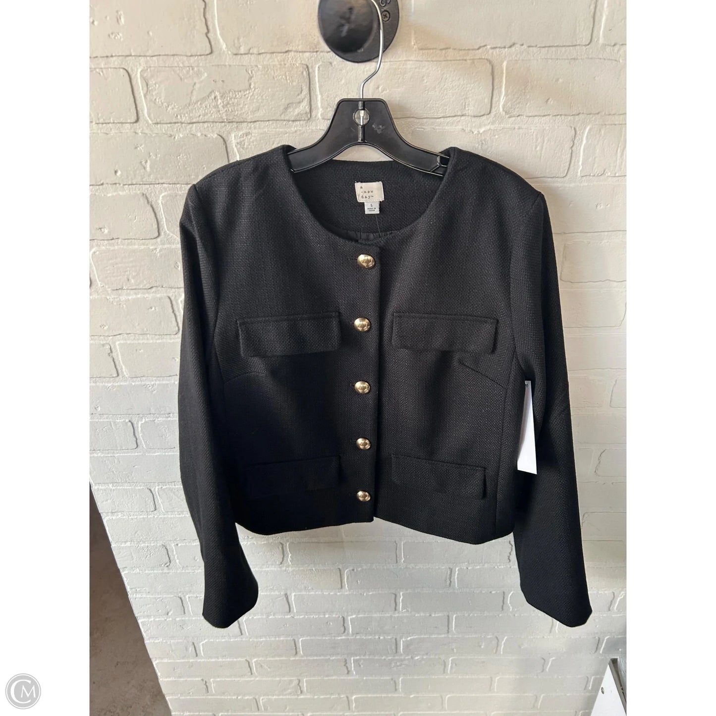 Blazer By A New Day In Black, Size: L