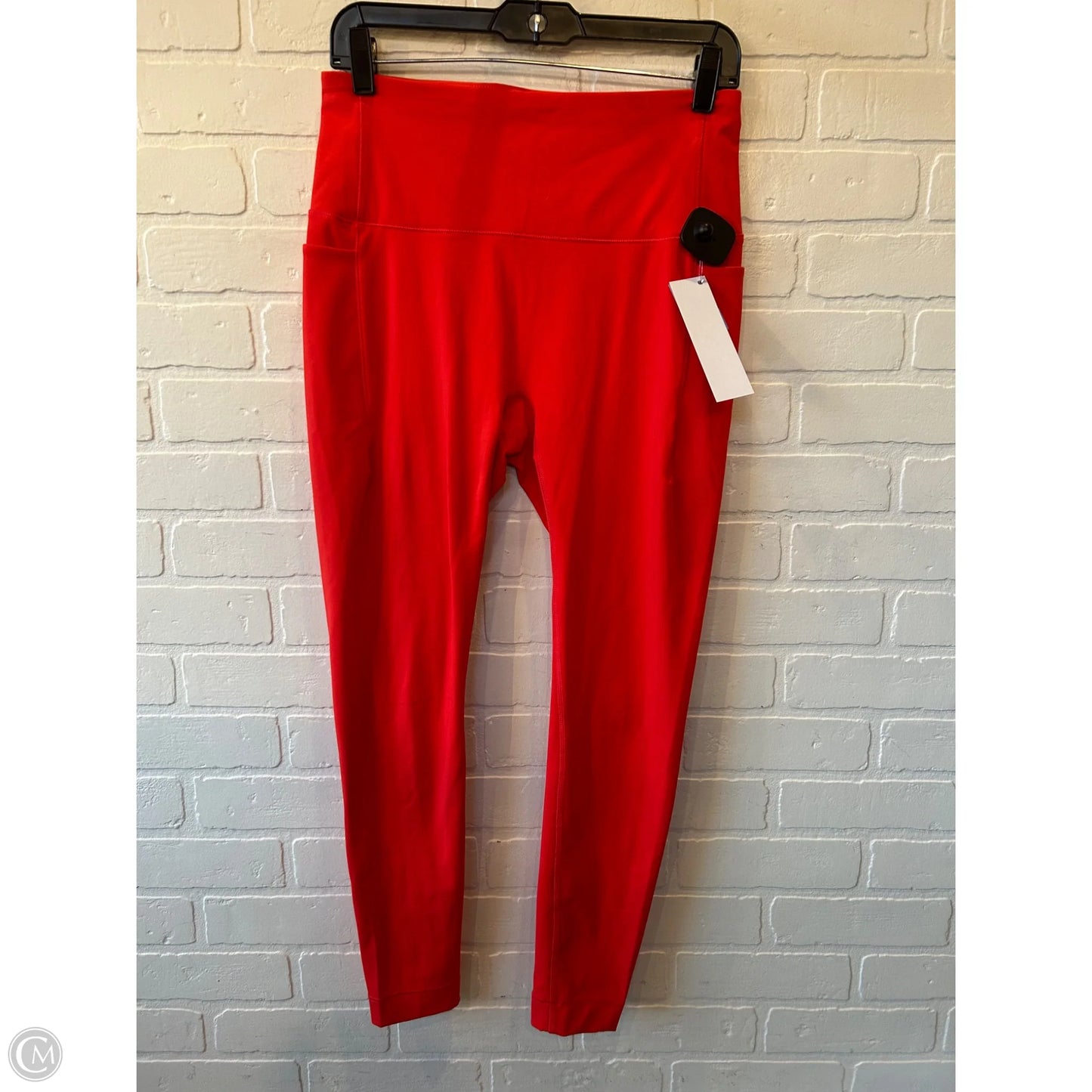 Athletic Leggings By Spyder In Orange, Size: 8