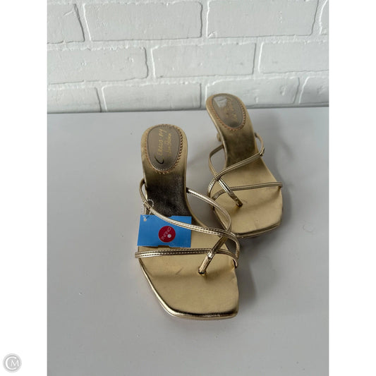 Sandals Heels Kitten By Circus By Sam Edelman In Gold, Size: 8.5