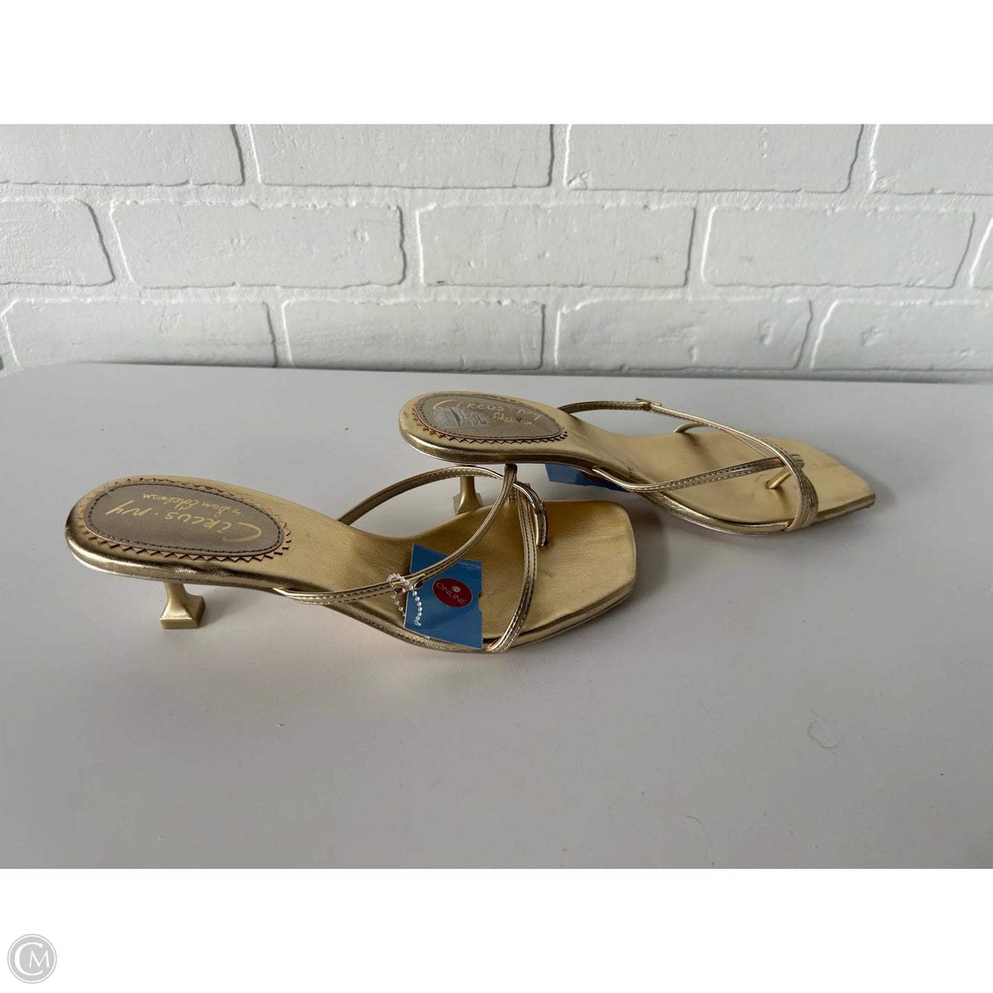 Sandals Heels Kitten By Circus By Sam Edelman In Gold, Size: 8.5
