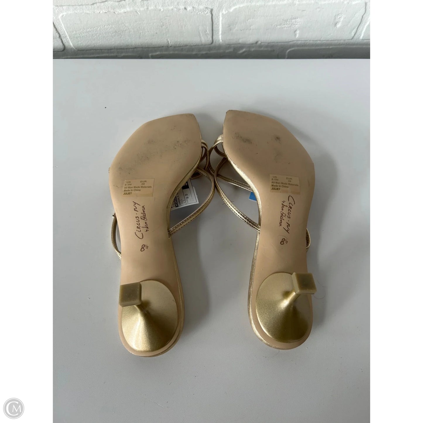 Sandals Heels Kitten By Circus By Sam Edelman In Gold, Size: 8.5