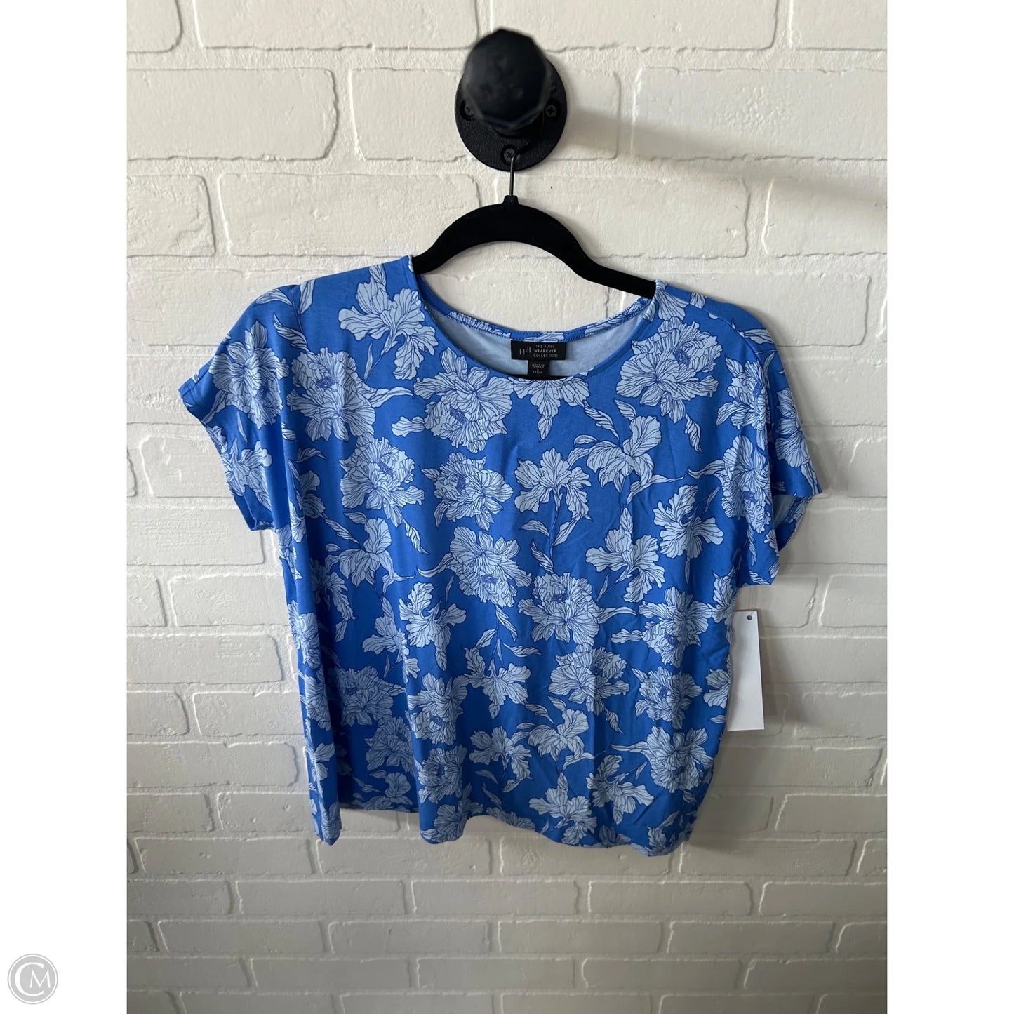 Top Short Sleeve By J. Jill In Blue, Size: Sp