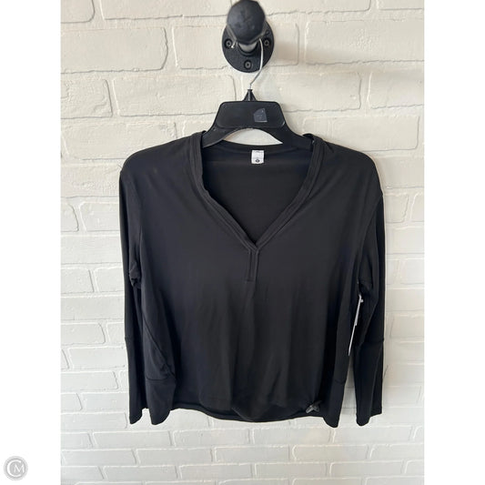 Athletic Top Long Sleeve Crewneck By Lululemon In Black, Size: Xs