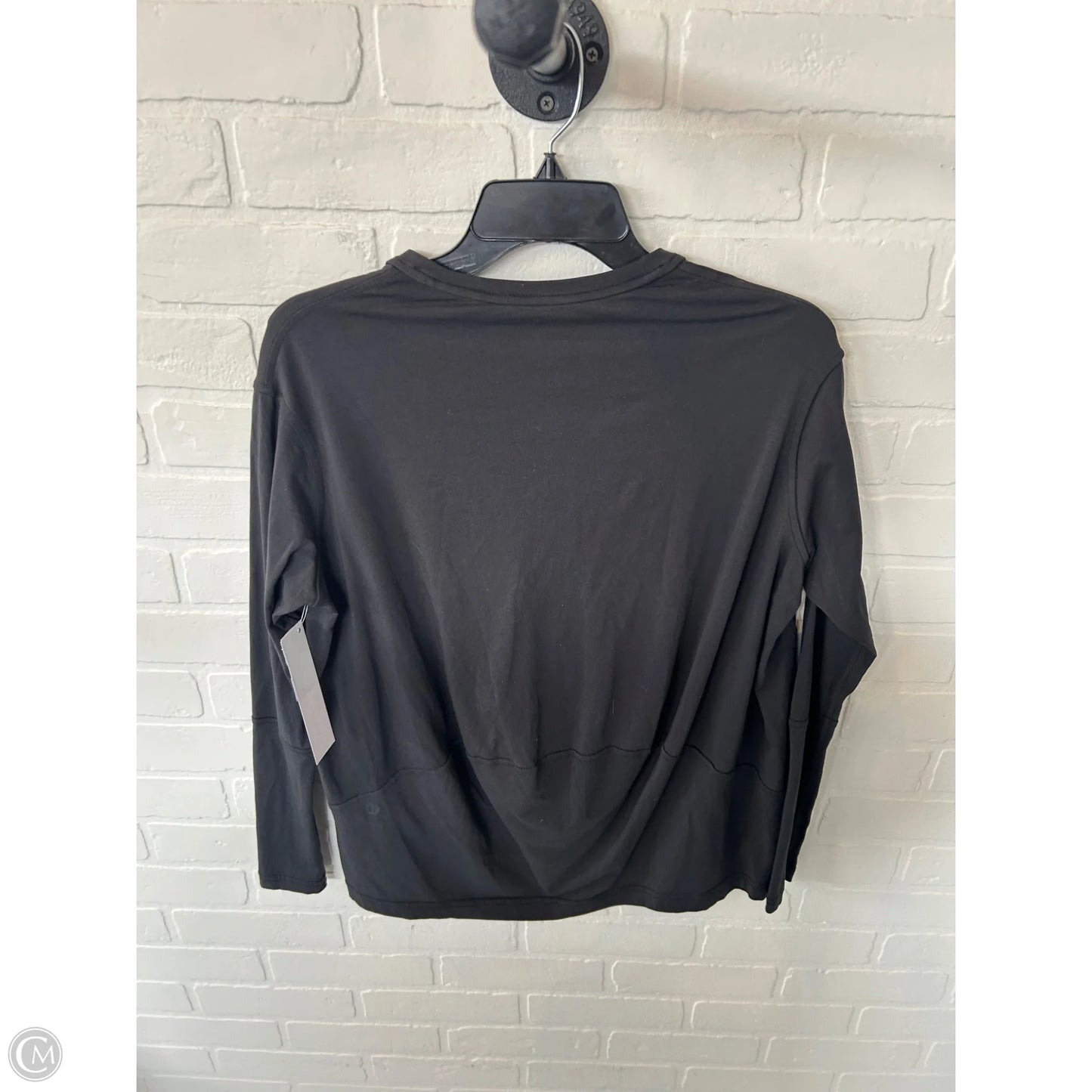 Athletic Top Long Sleeve Crewneck By Lululemon In Black, Size: Xs