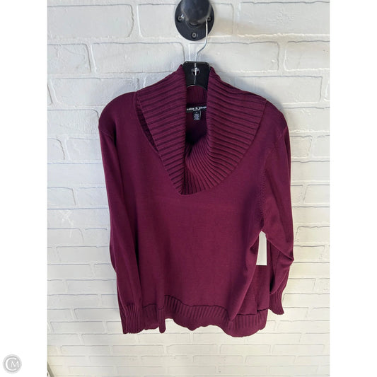 Sweater By Cable And Gauge In Purple, Size: 2x