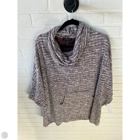 Poncho By Lane Bryant In Red & White, Size: 1x