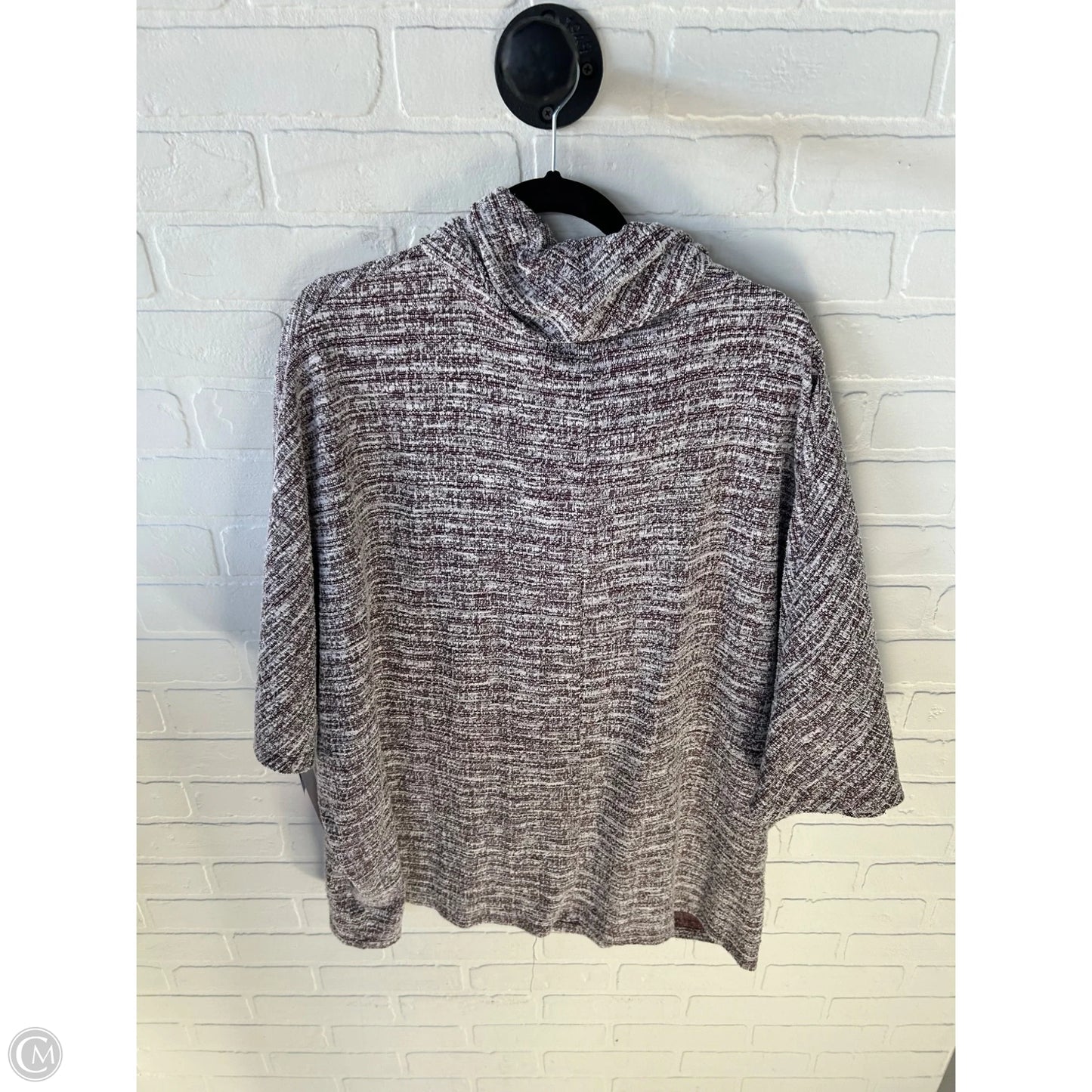 Poncho By Lane Bryant In Red & White, Size: 1x