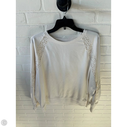 Sweatshirt Crewneck By Maurices In Cream, Size: 2x
