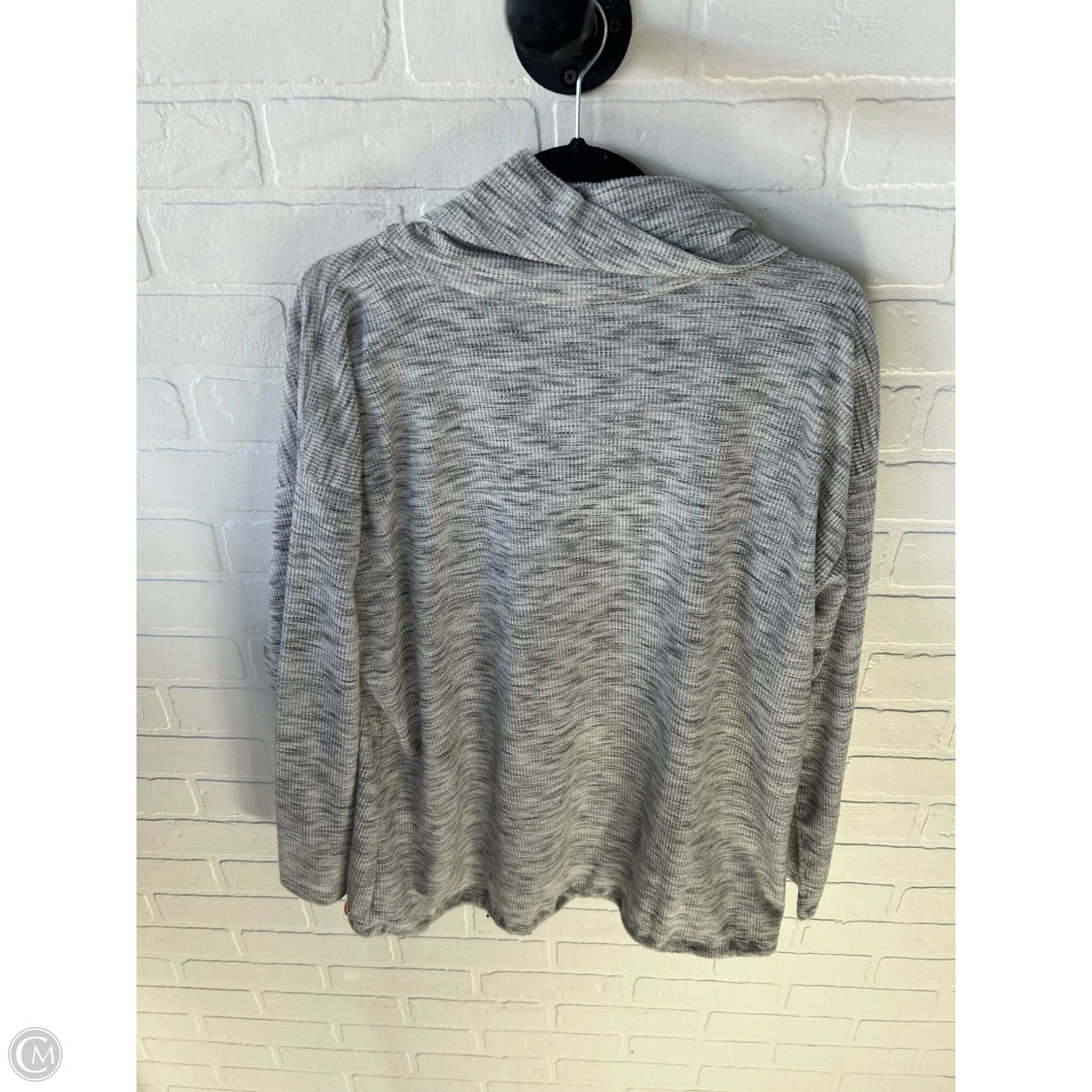 Sweatshirt Collar By Livi Active In Grey, Size: 1x
