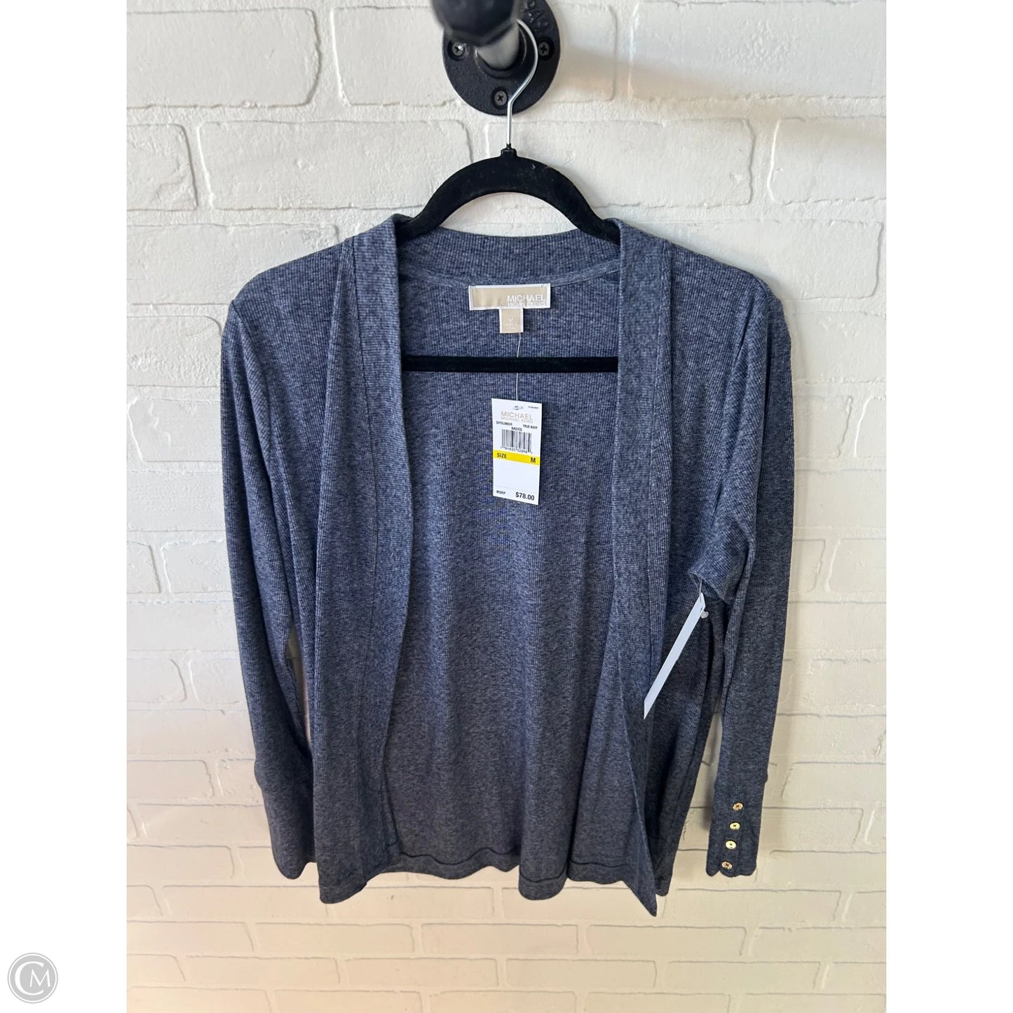 Cardigan By Michael By Michael Kors In Blue, Size: M