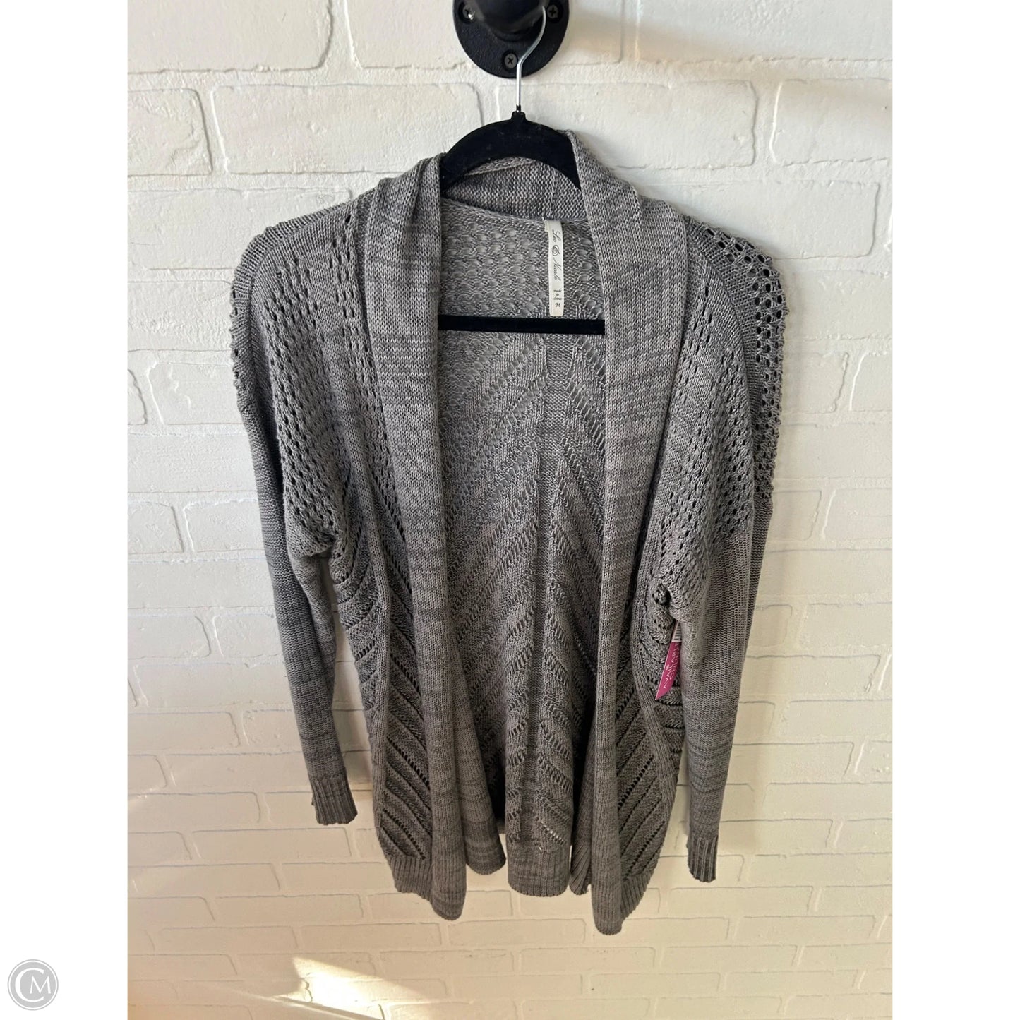 Sweater Cardigan By Leo And Nicole In Grey, Size: M