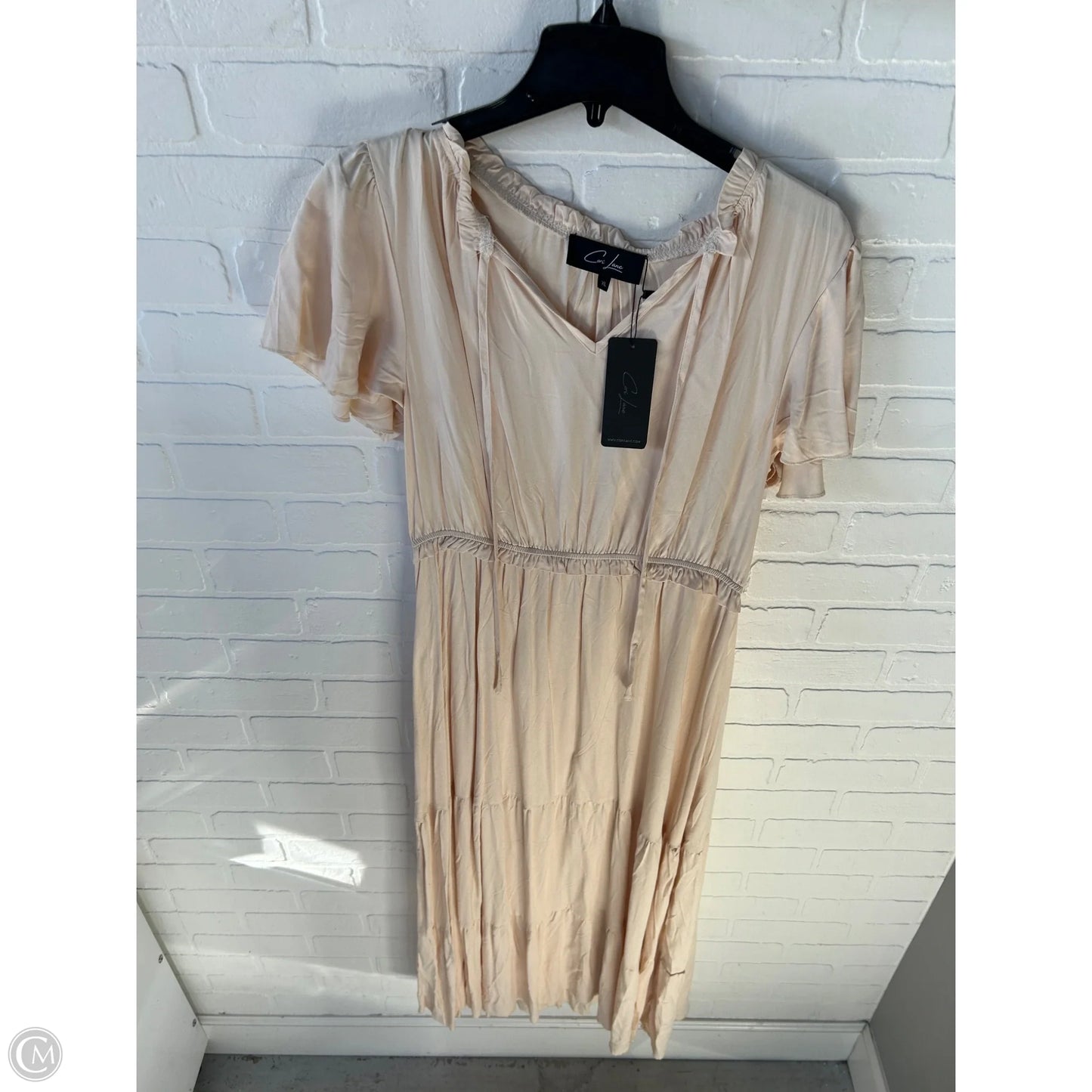 Dress Casual Maxi By Clothes Mentor In Cream, Size: Xl