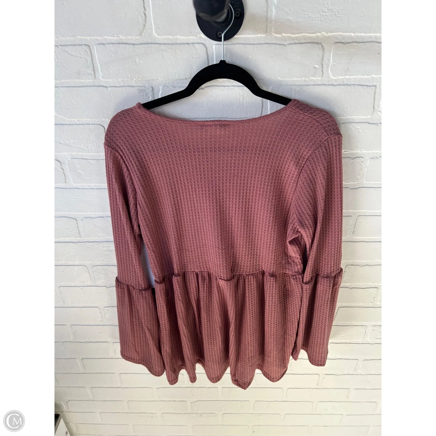 Top Long Sleeve By Heimish Usa In Pink, Size: L