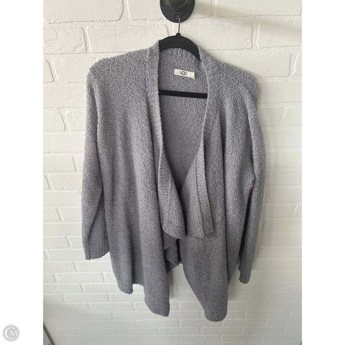 Sweater Cardigan Designer By Ugg In Grey, Size: M