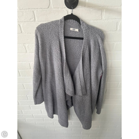 Sweater Cardigan Designer By Ugg In Grey, Size: M