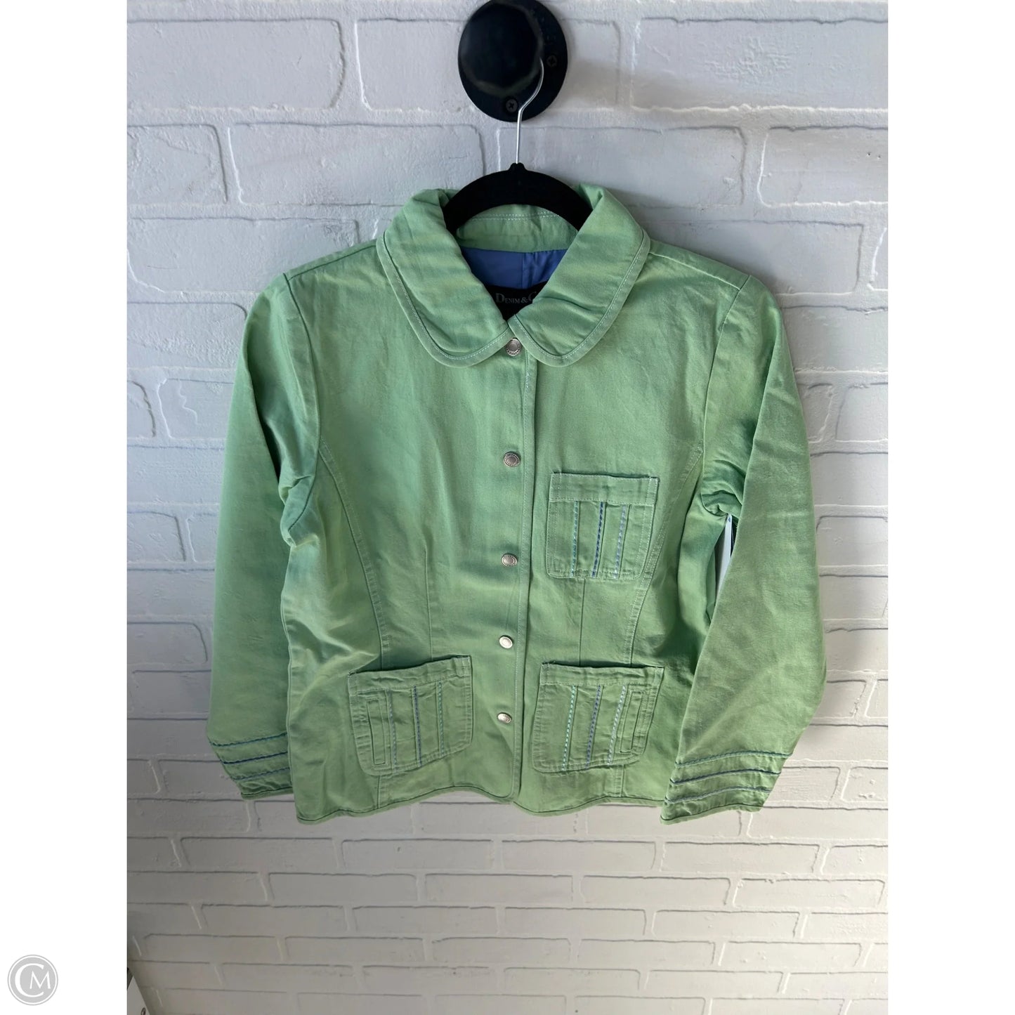 Jacket Other By Denim And Co Qvc In Green, Size: Xs