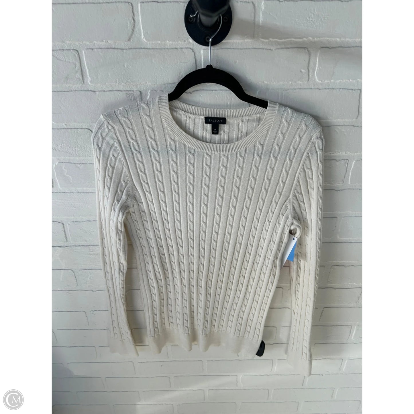 Sweater By Talbots In Cream, Size: M