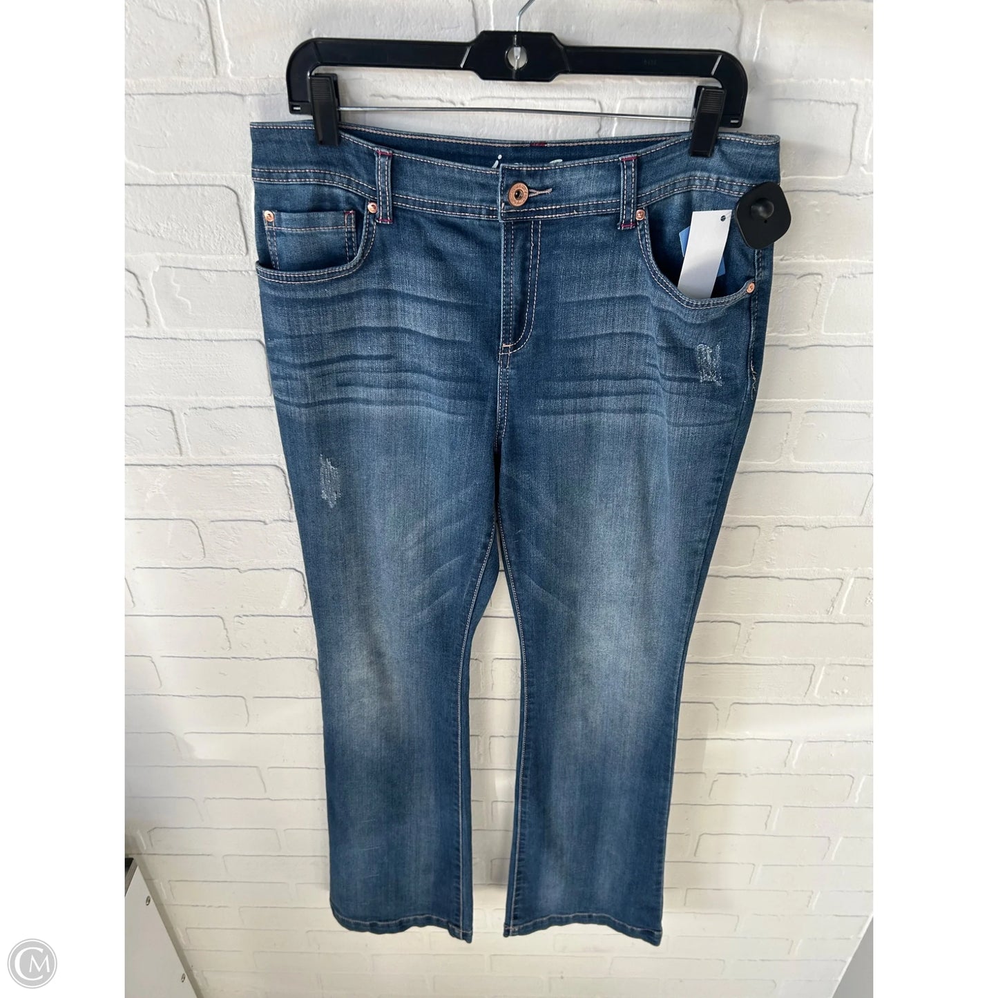 Jeans Flared By Inc In Blue Denim, Size: 8
