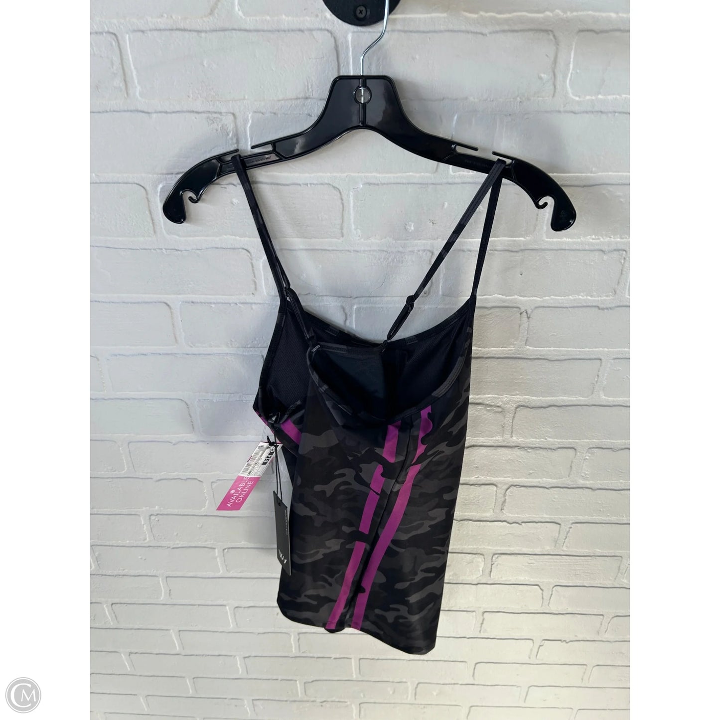 Athletic Tank Top By Clothes Mentor In Black & Purple, Size: L