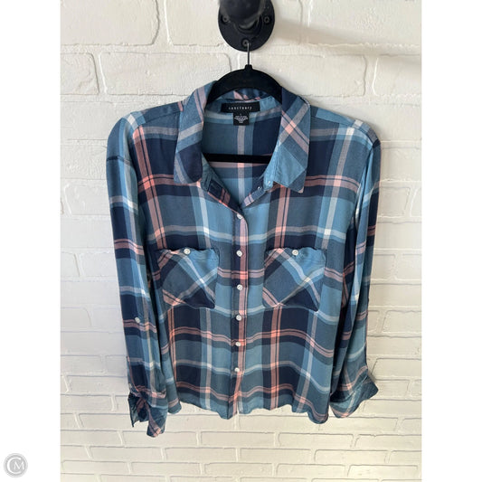 Top Long Sleeve By Sanctuary In Blue & Pink, Size: L
