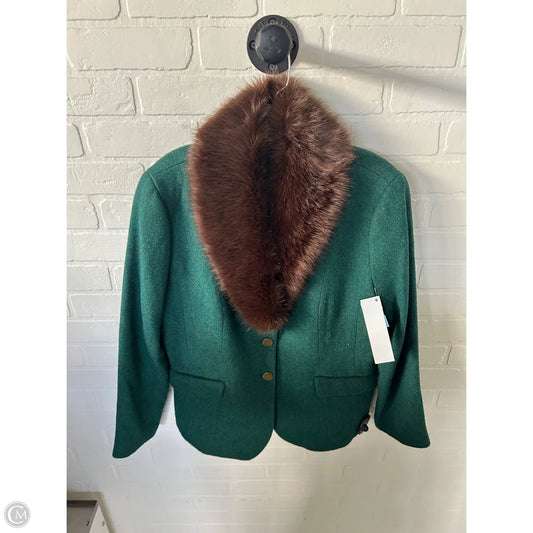 Blazer By Talbots In Black & Green, Size: L