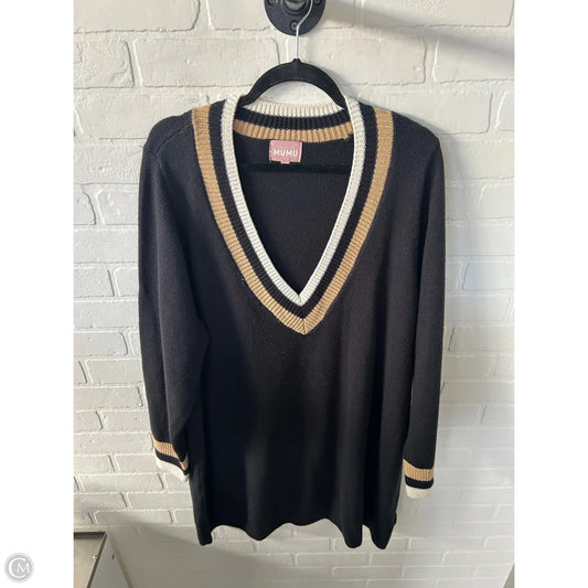 Dress Sweater By Show Me Your Mumu In Black & Tan, Size: Xxl