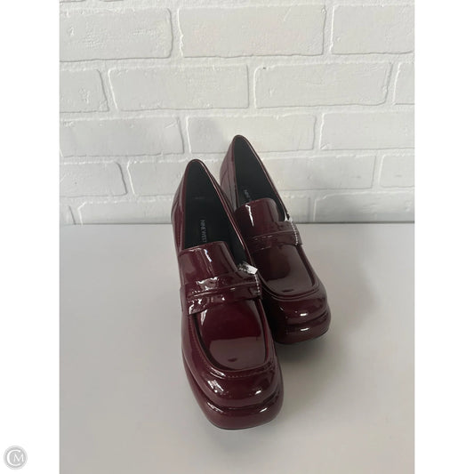 Shoes Heels Block By Nine West In Red, Size: 8.5