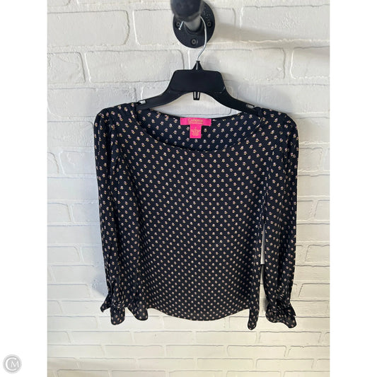Top Long Sleeve By Catherine Malandrino In Blue & Pink, Size: S