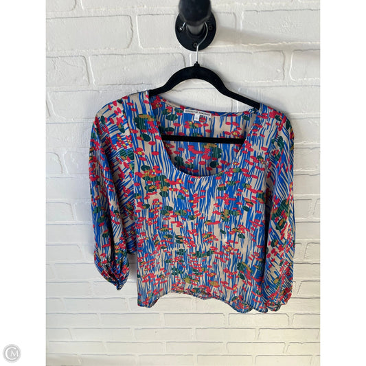 Top Long Sleeve By Collective Concepts In Blue & Grey, Size: S