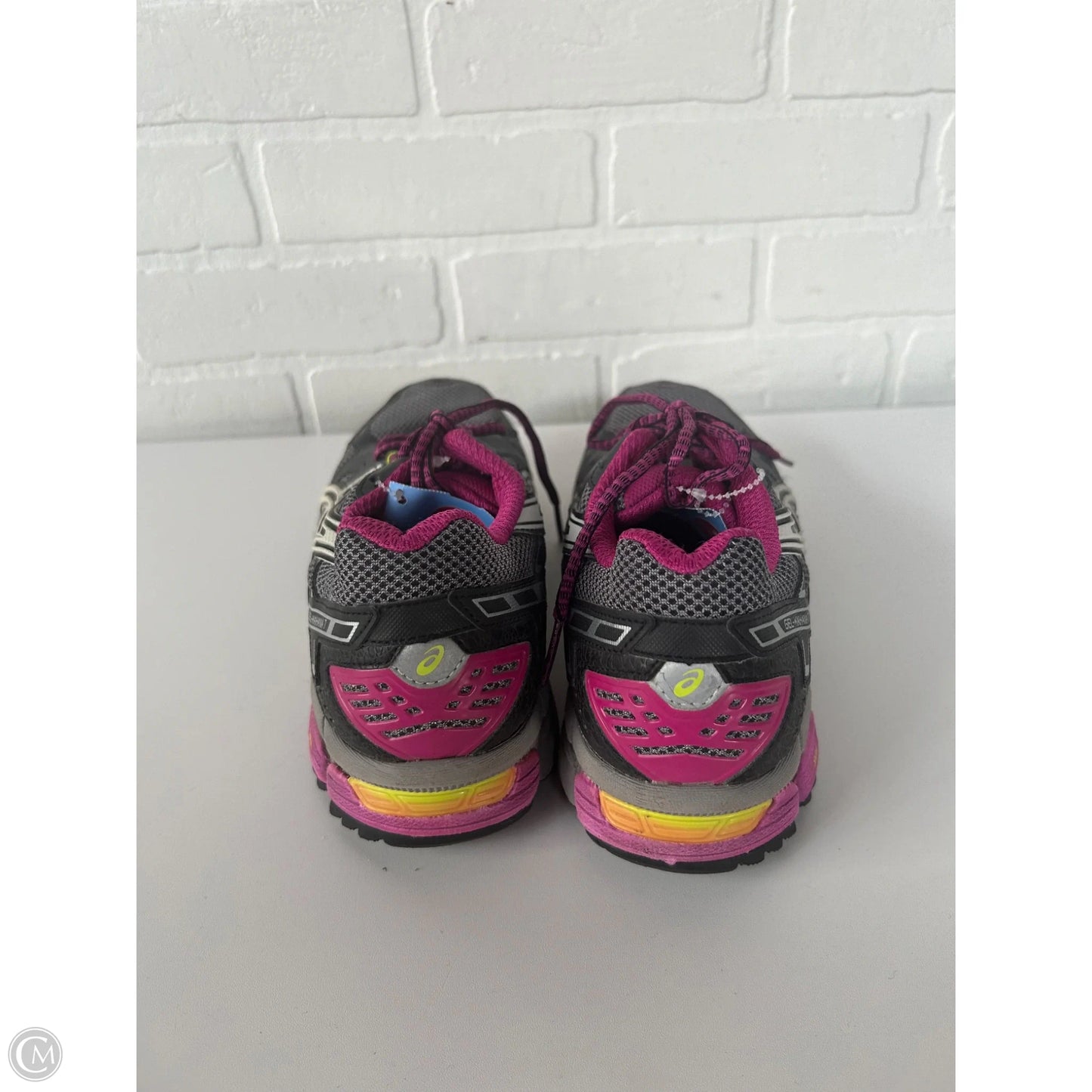 Shoes Athletic By Asics In Grey & Purple, Size: 9