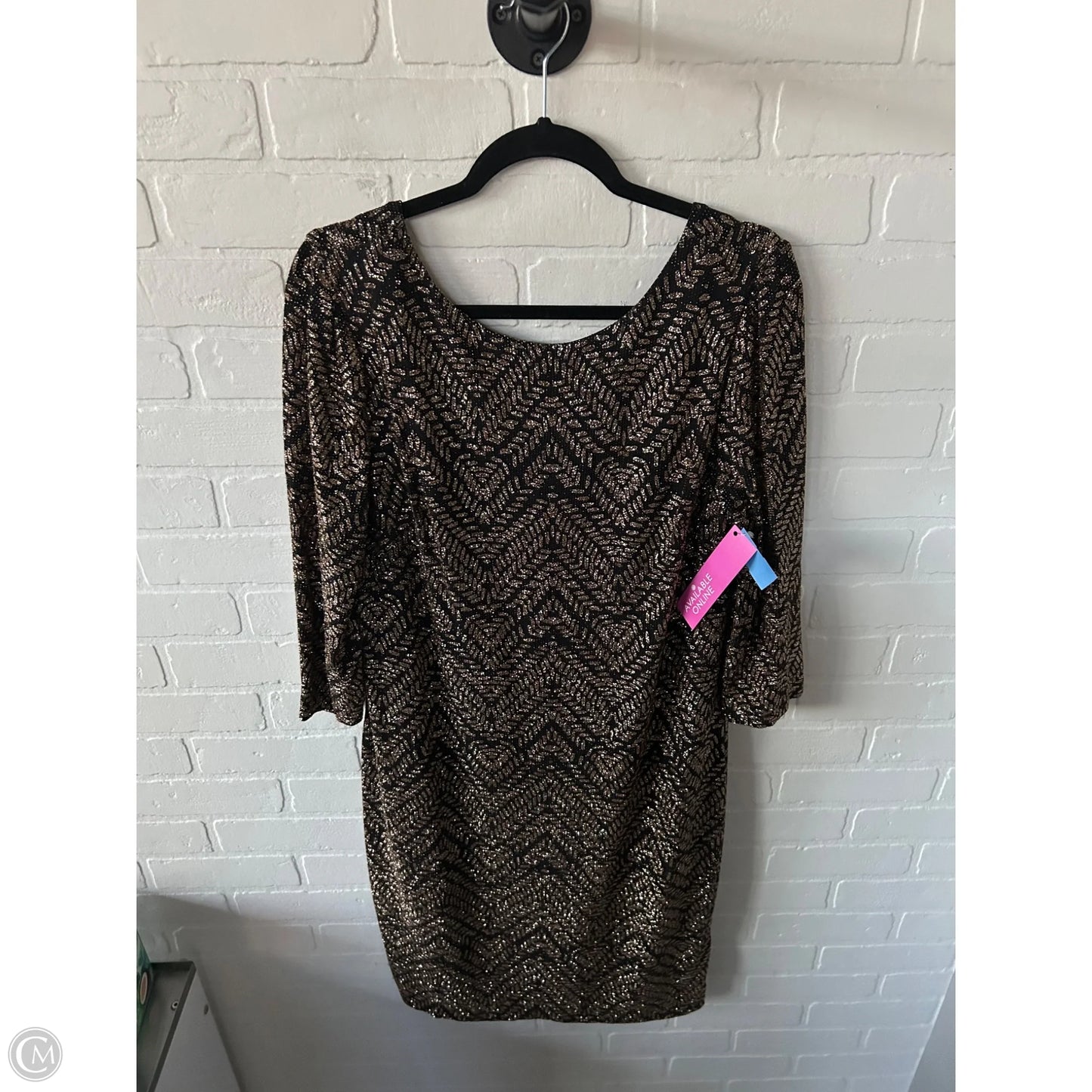 Dress Party Short By Cmc In Black & Gold, Size: Xl