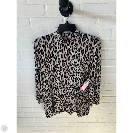 Top Long Sleeve By Chicos In Animal Print, Size: M