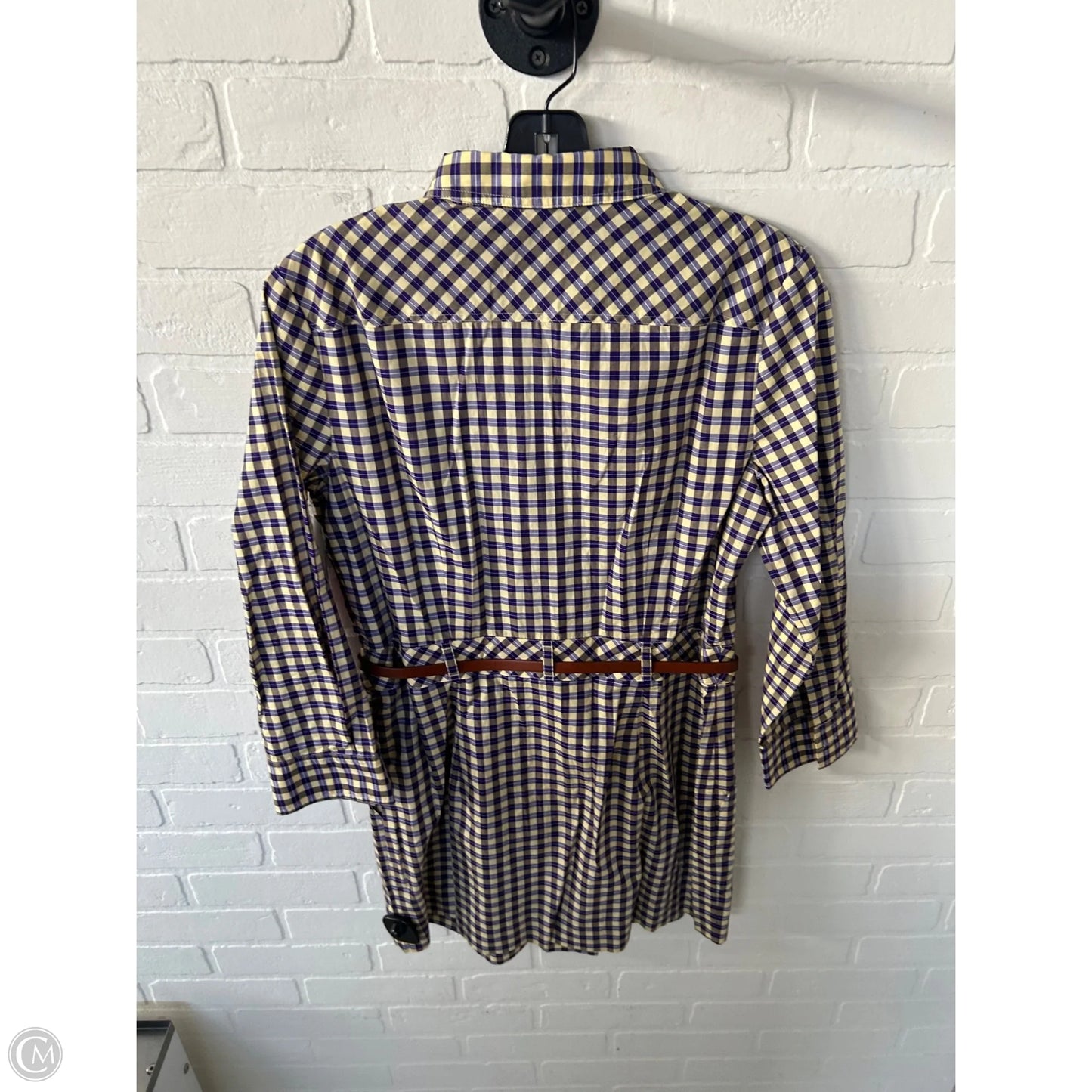 Dress Work By Theory In Purple & Yellow, Size: M