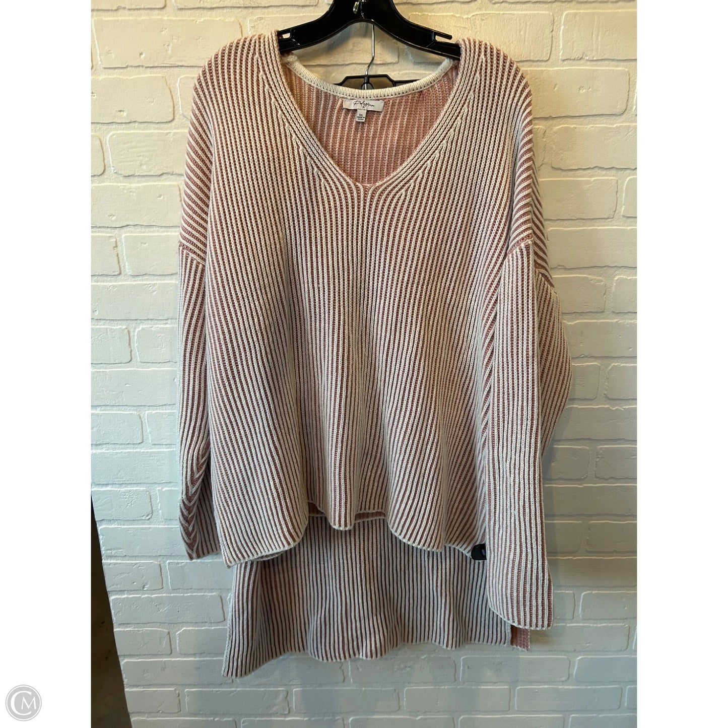 Skirt Set 2pc By Polagram In Pink & White, Size: 1x