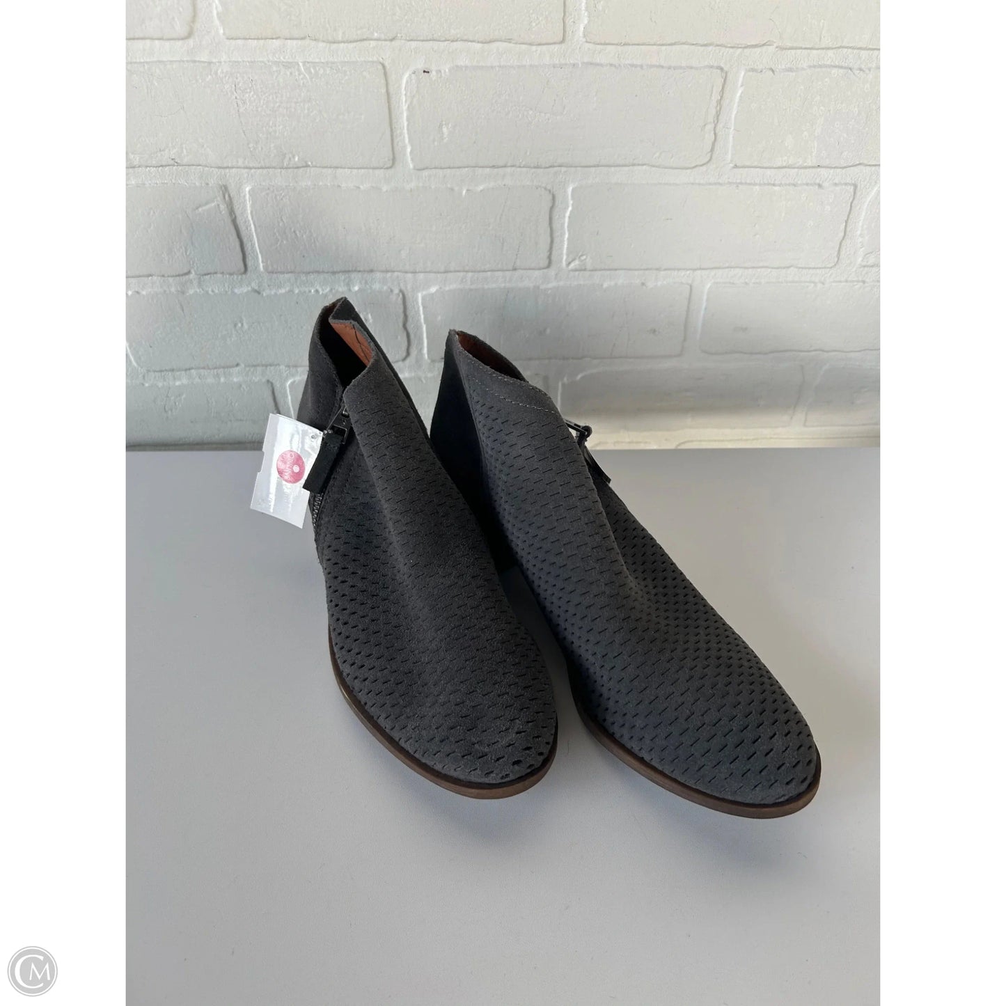 Boots Ankle Heels By Lucky Brand In Grey, Size: 11