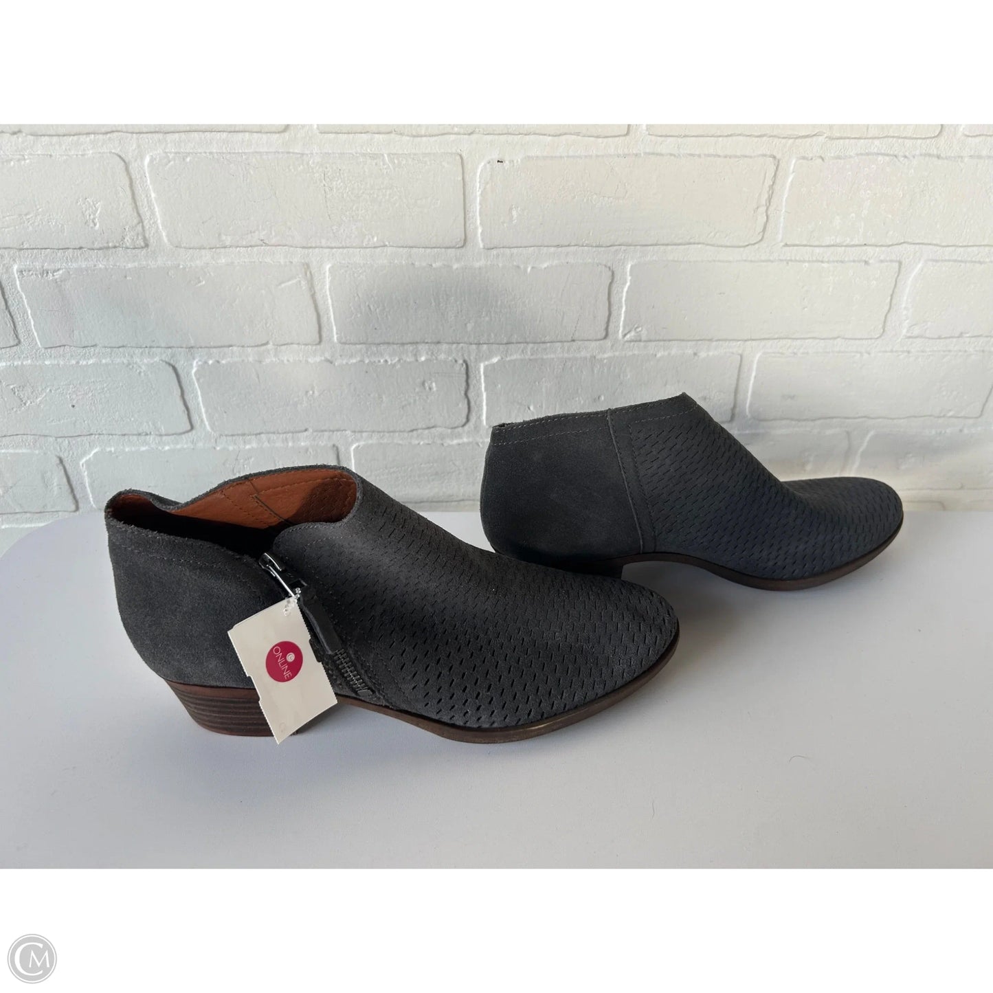 Boots Ankle Heels By Lucky Brand In Grey, Size: 11