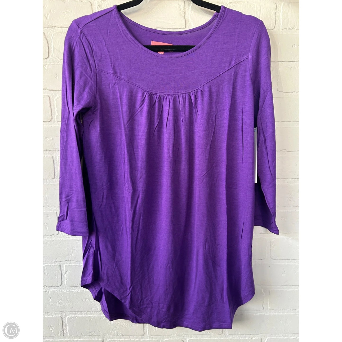 Top Long Sleeve Basic By Ava rose In Purple, Size: Xs